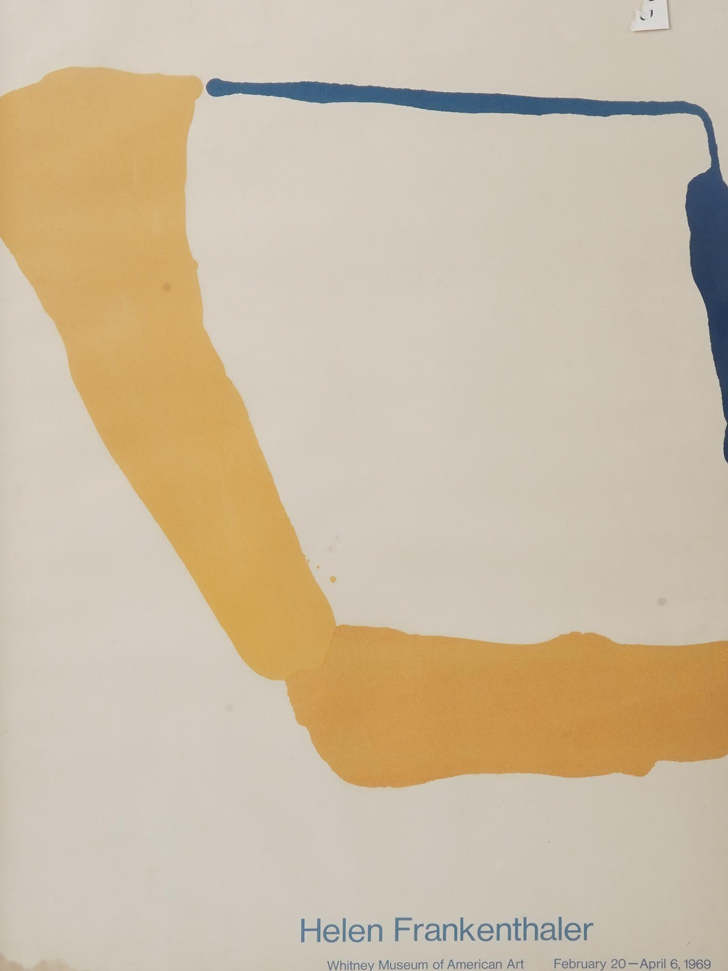 VINTAGE HELEN FRANKENTHALER EXHIBITION POSTER PIC-0